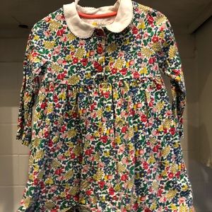 Mini Boden Collared floral toddler dress